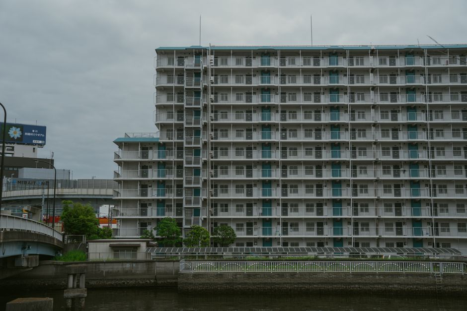 給湯器が設置されているマンション・集合住宅の外観