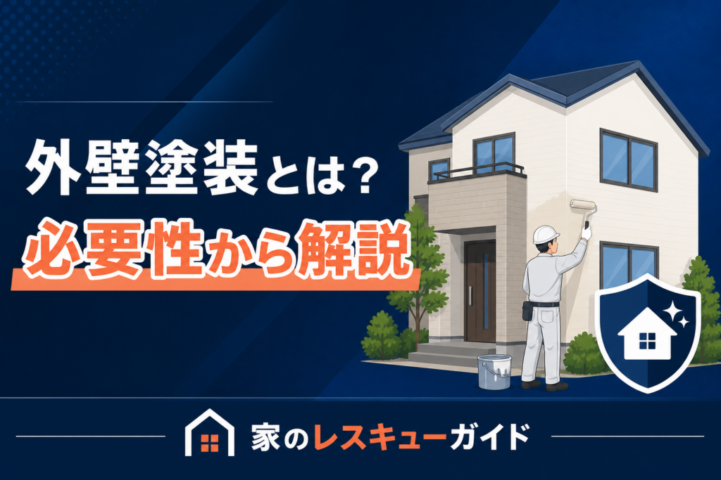 外壁塗装とは？必要性を解説するアイキャッチ