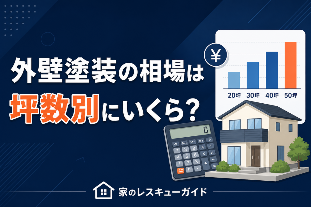 外壁塗装の相場は坪数別にいくら？費用目安アイキャッチ