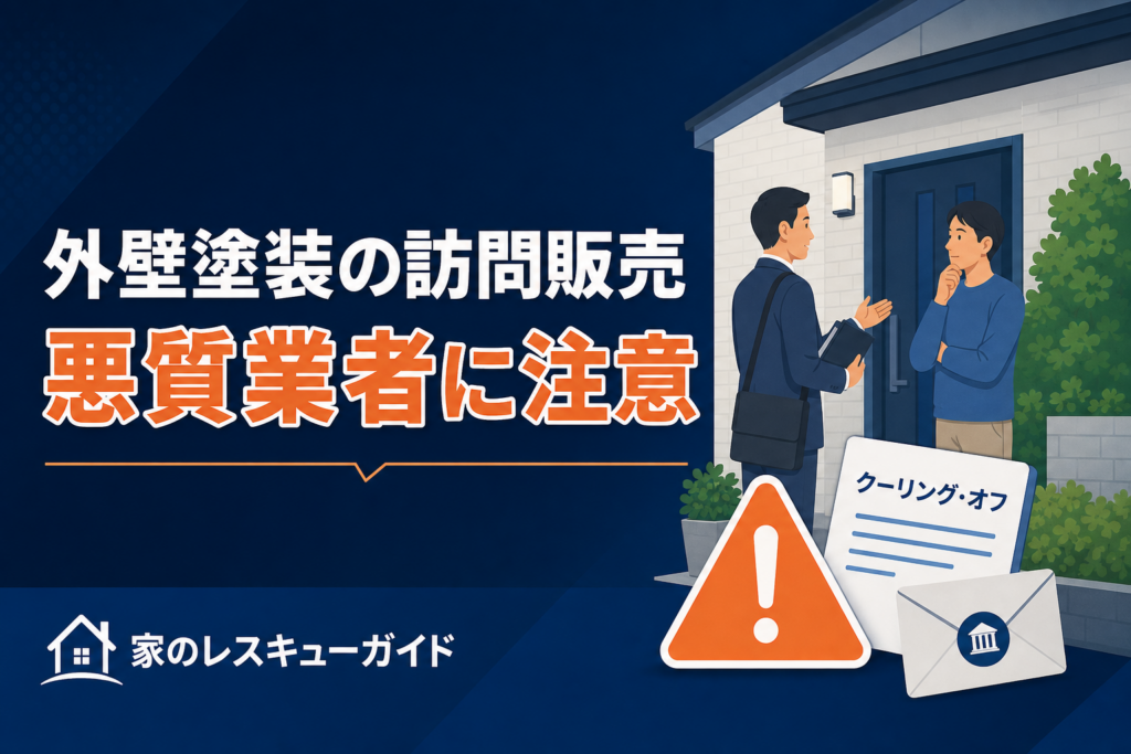 外壁塗装の訪問販売と悪質業者への注意アイキャッチ
